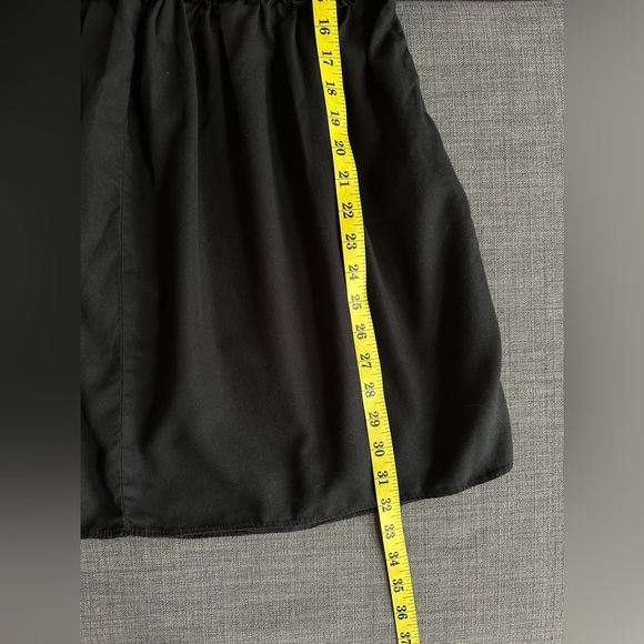 Zara | Black Ruffle Trim Loose Fit Mini Dress - Picture 8 of 8